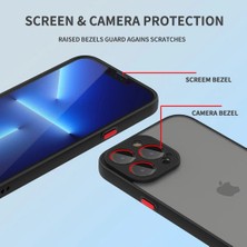 Novatis iPhone 15 Pro Max Uyumlu Ekran Koruyucu + Kılıf 3D Kamera Korumalı Arkası Mat Darbe Emici