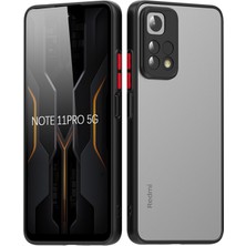 Novatis Xiaomi Redmi Note 11 Pro 4g Uyumlu Ekran Koruyucu + Kılıf 3D Kamera Korumalı Arkası Mat Darbe Emici