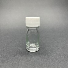 Labshop41 Şeffaf - Mavi - Yeşil  Cam Şişe 5 ml  , 5 cc Kapaklı Cam Şişe  ,  Saydam Cam Şişe x 10 Adet