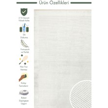 Carpetdocia Montenegro Viskon Karışımlı Sade Desenli Sık Dokuma Oturma Odası Salon Koridor Modern Halı 02 Grey