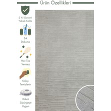 Carpetdocia Patagonya Serisi Sade Desenli Yumuşak Dokulu Salon Oturma Odası Koridor Modern Halı 05 Grey