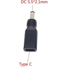 Bastore Type C To Dc 5V Pd 5.5*2.1mm Power Şarj Çevirici Dönüştürücü Adaptör