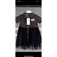 HC Kids Wear Kız Çocuk Siyah Tüllü Elbise