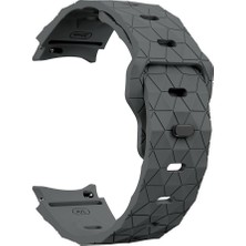 AktarMobile Samsung Galaxy Watch 6 Classic 43 47 mm Silikon Kordon Geometrik Desenli Spor Tasarım Premium Kayış