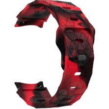 AktarMobile Samsung Galaxy Watch 6 Classic 43 47 mm Silikon Kordon Geometrik Desenli Spor Tasarım Premium Kayış