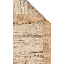 Carpetdocia Urumchi %100 Naturel Yün Jüt Karışımı Oturma Odası Salon Koridor Mutfak El Dokuma Halı 01MULTNATURAL