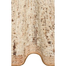 Carpetdocia Urumchi %100 Naturel Yün Jüt Karışımı Oturma Odası Salon Koridor Mutfak El Dokuma Halı 01MULTNATURAL
