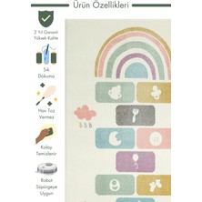 Carpetdocia Kids Eğlenceli Sek Sek Temalı Çocuk Halısı 25 Pastel