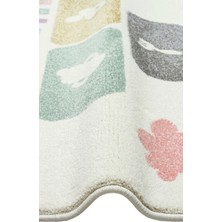 Carpetdocia Kids Eğlenceli Sek Sek Temalı Çocuk Halısı 25 Pastel