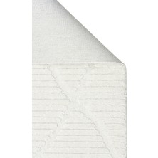 Carpetdocia Tabasco Serisi Etnik Desenli Oturma Odası Salon Koridor Antre Modern Iskindinav Halı Tab 07 Whıte