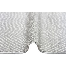 Carpetdocia Lounge Serisi Etnik Desenlere Sahip Salon Oturma Odası Koridor Yumuşak Modern Halı 01 Grey Whıte