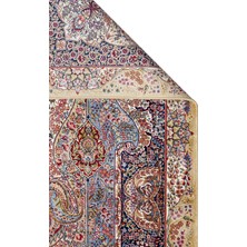 Carpetdocia Topkapı Serisi Yüksek Kalite Sık Dokuma Klasik Desenli Özel Işıltılı Salon Halısı 02 Cream