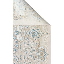 Carpetdocia Üsküdar Serisi Yüksek Kaliteli Sık Dokuma Modern Salon Halısı 01 Cream Blue