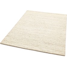 Carpetdocia Baccarat Jüt %100 Naturel Oturma Odası Koridor Antre Mutfak Balkon El Dokuma Hasır Halı Bac Whıte