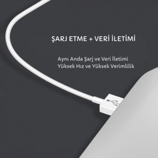 USAMS Samsung Uyumlu Essential (1.2 Metre) Hızlı Şarj/data Şarj Kablosu, Akıllı Şarj Kablosu