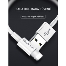 USAMS Samsung Uyumlu Essential (1.2 Metre) Hızlı Şarj/data Şarj Kablosu, Akıllı Şarj Kablosu