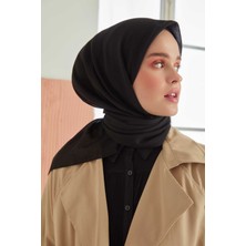 Miray Düz Pamuk Eşarp - Siyah