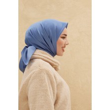 Silk Home Düz Shiny Eşarp - Kot Mavi