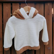 Bebeğime Çorap Bebek Kapüşonlu Peluş Kazak Sweatshirt Kız Çocuk /erkek Çocuk