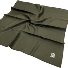 Levidor Düz Twill Ipek Eşarp - Haki