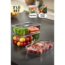 Espas Home Buzdolabı Dolapiçi Düzenleyici Organizer Kapaksız 2'li Set (Mini)