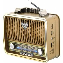 Pell MD-1909BT-BLUETOOTH Portable Şarjlı Hoparlörler Nostaljık Radyo