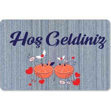 M&H Quality Dijital Baskılı Kapı Önü Paspas Çiçek Desenli Hoş Geldiniz Yazılır Ev Içi Ve Dışı Banyo Mutfak Çocuk Odası Için kullanılabilir 45x70