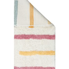 Carpetdocia Cotton Baby %100 Naturel Pamuk Yıkanabilir Kaymaz Tabanlı Bebek Halısı 03 Multy Xw