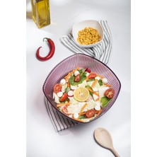 Molvea Akrilik Barok Büyük Kare 3,3 Litre Meyve & Salata Kasesi & Karıştırma Kabı