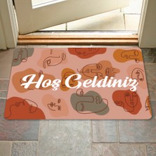 M&H Quality Dijital Baskılı Kapı Önü Paspas Çiçek Desenli Hoş Geldiniz Yazılır Ev Içi Ve Dışı Banyo Mutfak Çocuk Odası Için kullanılabilir 45x70