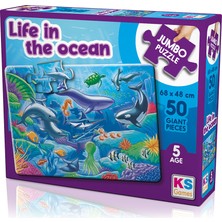 Ks Puzzle 50 Büyük Parça Okyanusta Yaşam 31012 JP31013 0131