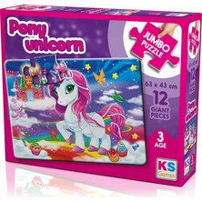 Ks Puzzle 12 Büyük Parça Midilli Unicorn 31004 JP31007 0070