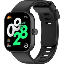 Hatreds Xiaomi Redmi Watch 4 Uyumlu Yumuşak Silikon Tam Uyumlu Kordon Kayış