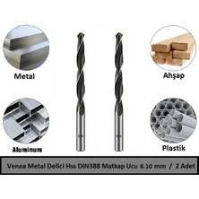 Venoa Metal Delici Hss DIN388 Matkap Ucu 8.10 mm 2'li Paket