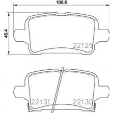 Valeo Disk Fren Balatasi Arka Opel Ampera E 0.0 06/17 Opel Astra 1.0/1.4/1.6/1.6d 06/15 12
