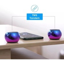 Epilons Metal Mini Kablosuz Hoparlör Şarjlı 4W Mini Bluetooth Speaker Tws Özellikli Ses Bombası