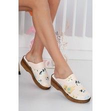 Dr. Mitra Ahşap Görünümlü Kadın Sabo Terlik 529