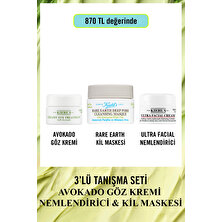 Kiehl's Avokado Göz Kremi, Nemlendirici & Kil Maskesi 3’lü Tanışma Seti