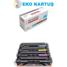 Eko Kartuş Hp Color Laserjet Pro M154N M154A-M180N- M181FW- M154A Uyumlu (CF510A-CF511-CF512-CF513) Takım Muadil Toner