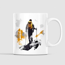 Kuppa Kuppa Trekking Temalı Kampçı Dağcı Sporcu Kupa - Kupa Baskı