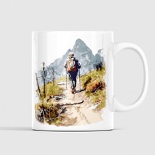 Kuppa Kuppa Trekking Temalı Sporcu Dağcı Kampçı Kupa - Kupa Baskı