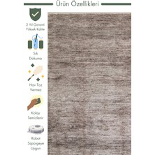 Carpetdocia Andrea Serisi Yüksek Kalite Sık Dokuma Özel Işıltılı Parlak Salon Halısı Plaın D.grey