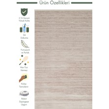 Carpetdocia Kylie Serisi Salon Oturma Odası Koridor Antre Parlak ve Sade Modern Halı Plaın Grey