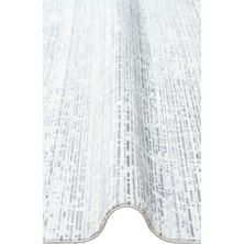 Carpetdocia Smooth Yıkanabilir Kaymaz Parlak Oturma Odası Salon Koridor Ince Dokuma Modern Halı 101 L.grey Xw