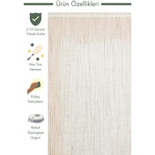 Carpetdocia Comfy Modern Desenli Oturma Odası Koridor Antre Yatak Odası Örgü Dokuma Halı 01 Grey Beıge