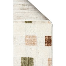 Carpetdocia Style Hav Toz Vezmez Yumuşak Dokulu Oturma Odası Salon Koridor Antre Modern Halı 02 Green Beıge