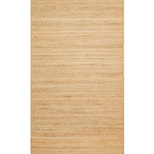 Carpetdocia Crown Jüt %100 Naturel El Dokuma Oturma Odası Koridor Antre Mutfak Balkon Hasır Halı 12 Natural