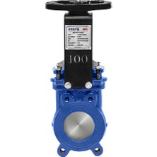 Unox DN50 Manuel Bıçak Sürgülü Vana Çift Taraf Sızdırmazlık