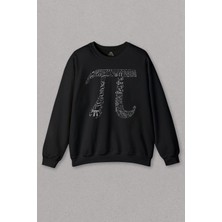 So Cool Siyah Sweatshirt Pi Sayısı Günü 3,14 3.14 Matematik Mathematica Baskılı Unisex Sweat