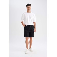DeFacto Relax Fit Pamuklu Bermuda Şort D7917AX24SM